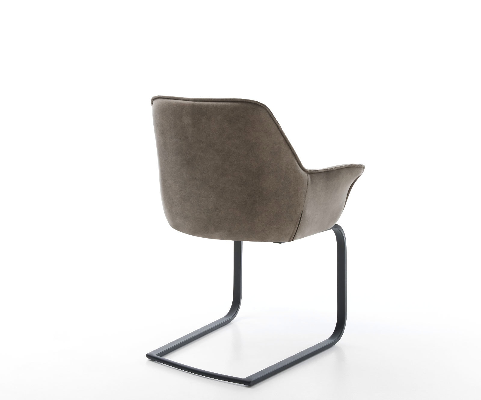 Freischwinger Kaira-Flex Mikrofaser Taupe Vintage Freischwinger flach Schwarz 4 Freischwinger Kaira-Flex Mikrofaser Taupe Vintage Freischwinger flach Schwarz 4