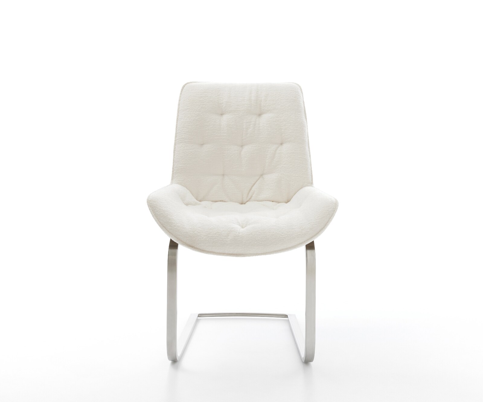 Freischwinger Taimi-Flex Bouclé Soft Beige Freischwinger flach Edelstahl 1