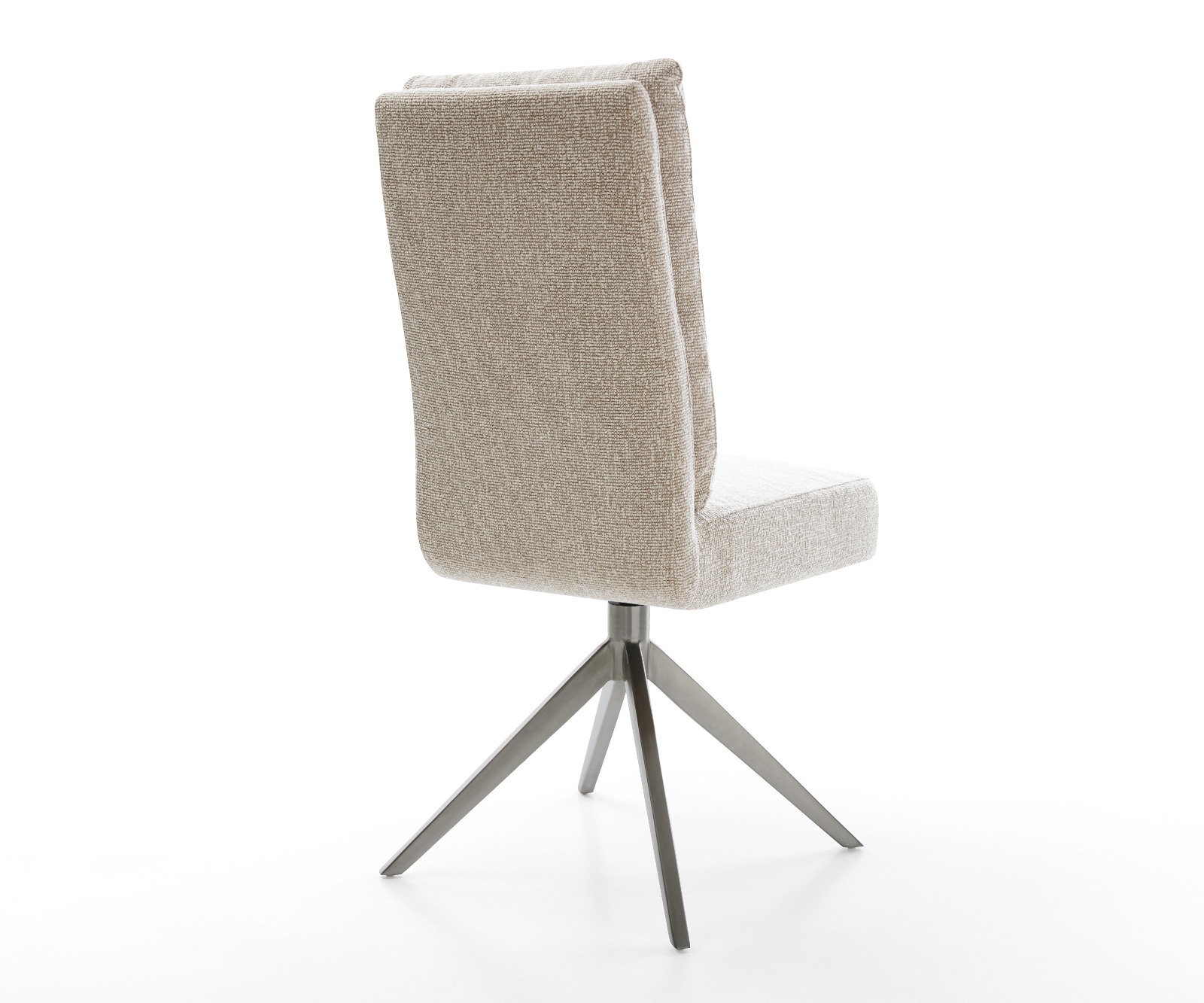 Drehstuhl Pela-Flex Webstoff Soft Beige Kreuzgestell breit Graphit 360° drehbar Wippfunktion Taschenfederkern 4