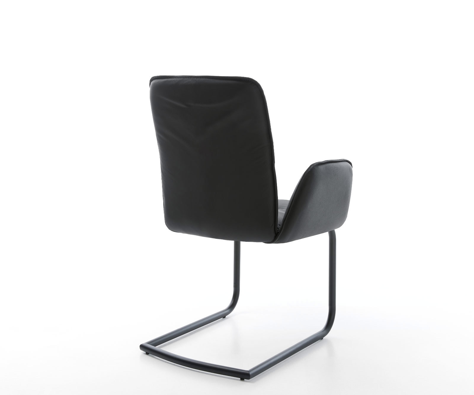 Freischwinger Vinja-Flex Echt-Leder Schwarz Freischwinger rund Schwarz 4 Freischwinger Vinja-Flex Echt-Leder Schwarz Freischwinger rund Schwarz 4