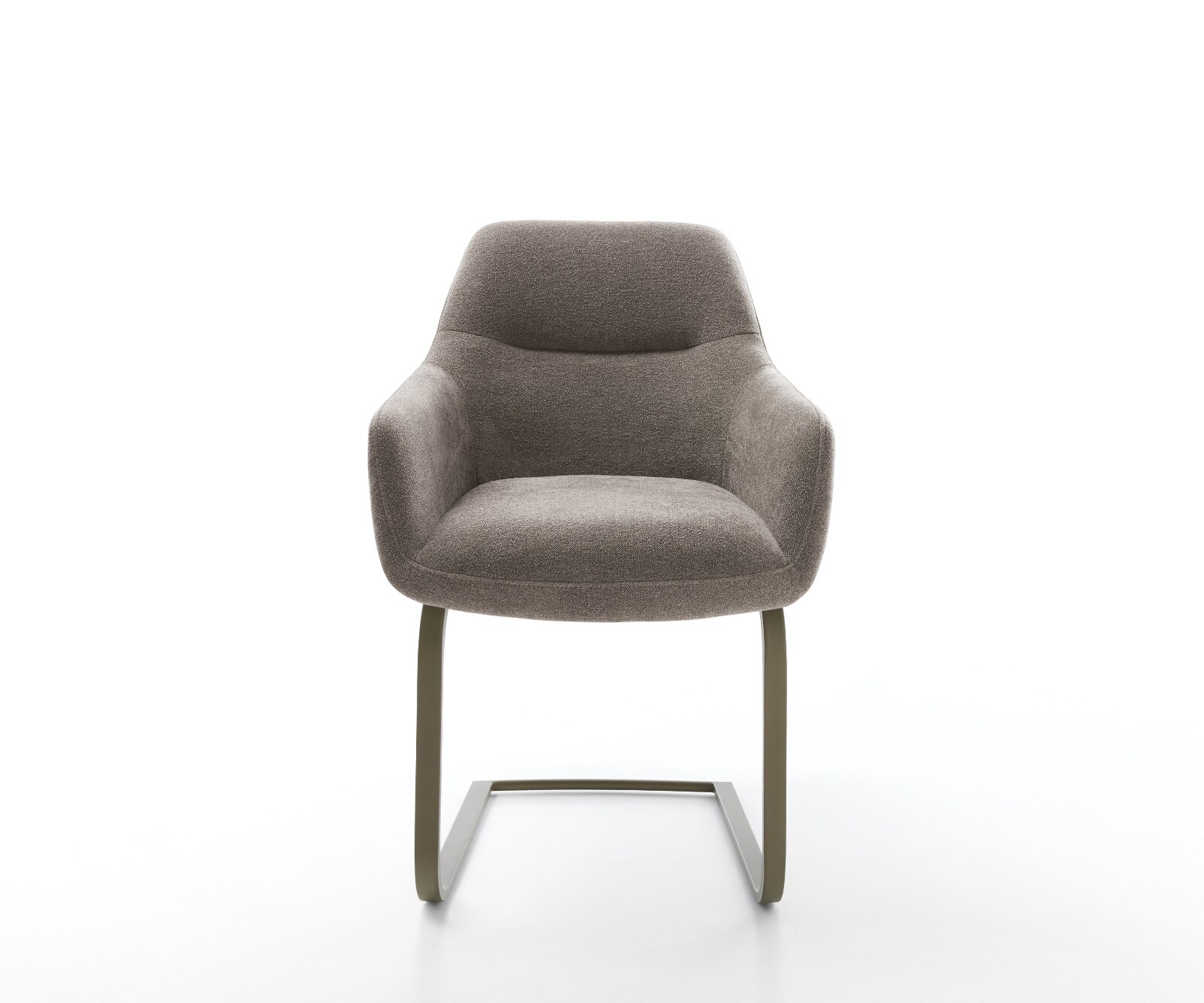 Freischwinger Pejo-Flex Strukturstoff Soft Taupe Freischwinger flach Effektfinish Titan Taschenfederkern 1