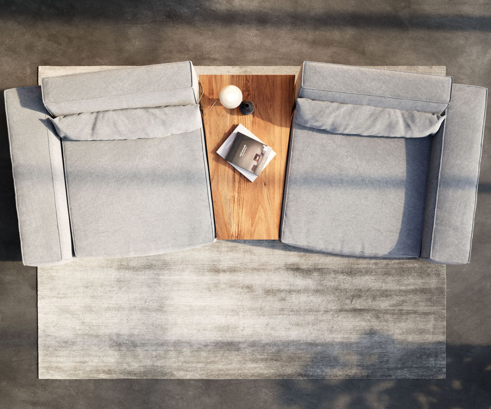 Beistelltisch Tatius 120x40/70 Akazie Natur Gestell schwarz passend zu Sirpio Trapeztisch 1