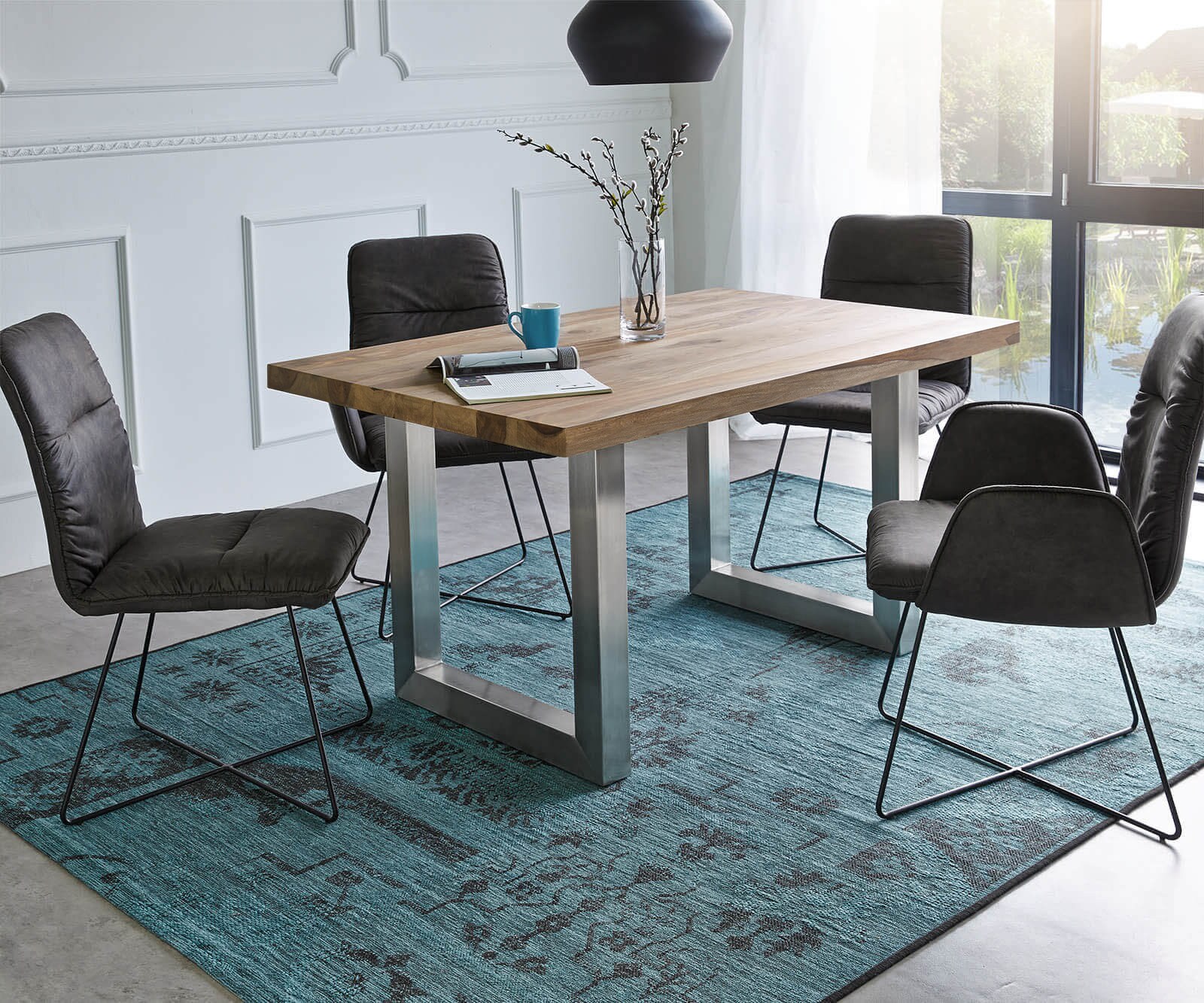 Esstisch Edge Massivholz Rechteck 2