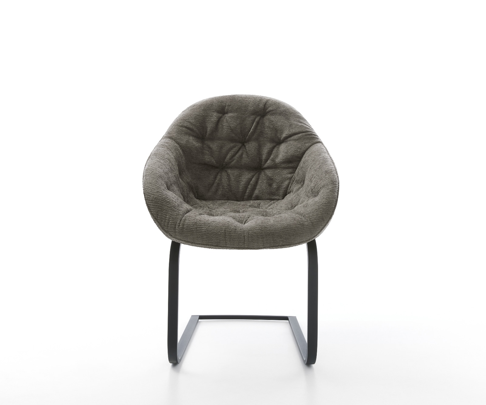 Freischwinger Gaio-Flex Bouclé Soft Schlamm Freischwinger flach Schwarz 2