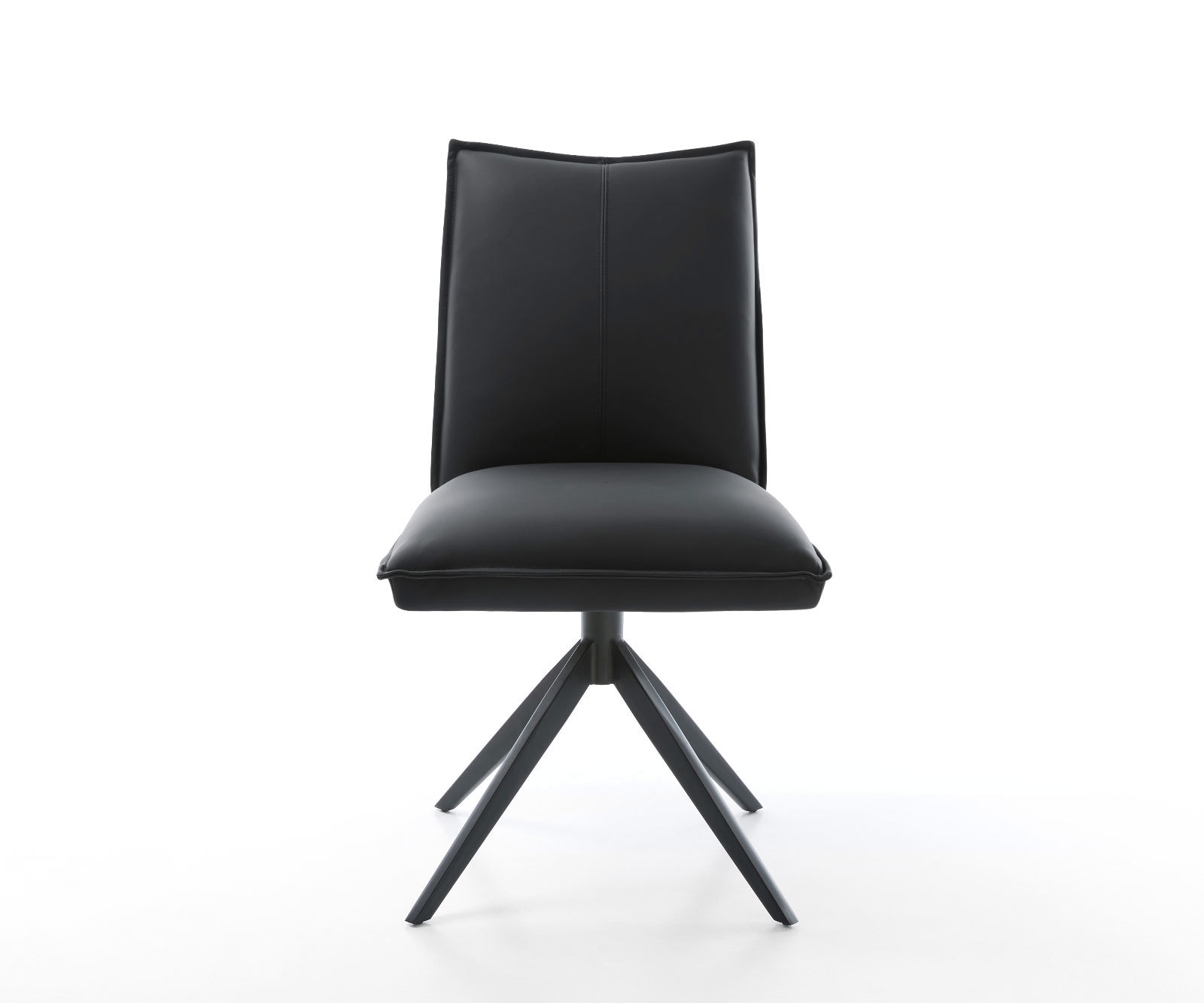 Drehstuhl Lelio-Flex Echt-Leder Schwarz Kreuzgestell breit Schwarz 360° drehbar Wippfunktion Taschenfederkern 1 Drehstuhl Lelio-Flex Echt-Leder Schwarz Kreuzgestell breit Schwarz 360° drehbar Wippfunktion Taschenfederkern 1