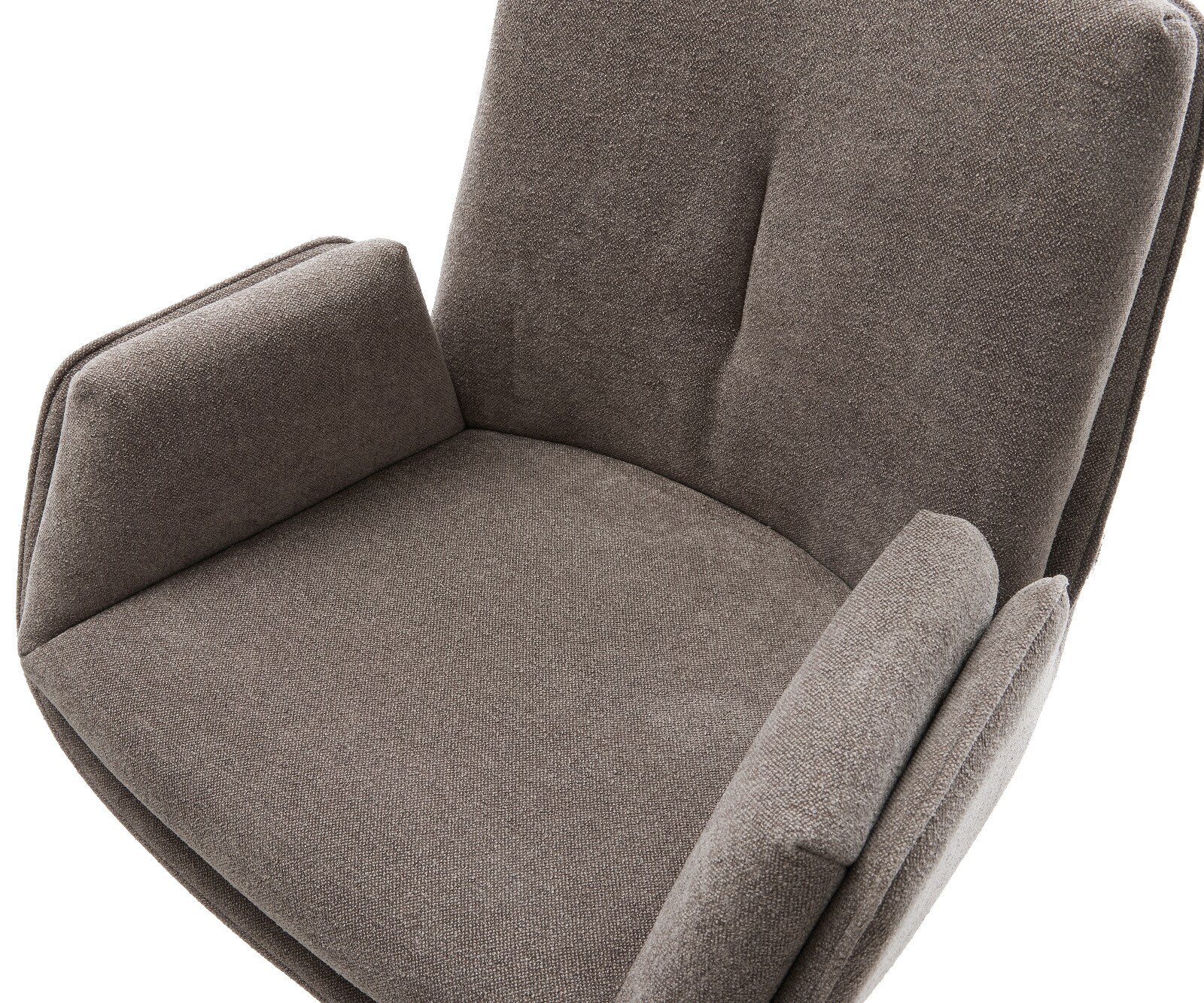 Barstuhl Clea-Flex Strukturstoff Soft Taupe Drehfuß höhenverstellbar Metall Schwarz 3