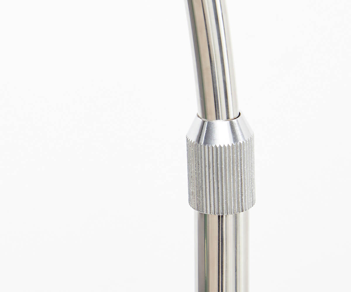 Bogenleuchte Big-Deal Eco Silber Weiss Betonfuß höhenverstellbar 4