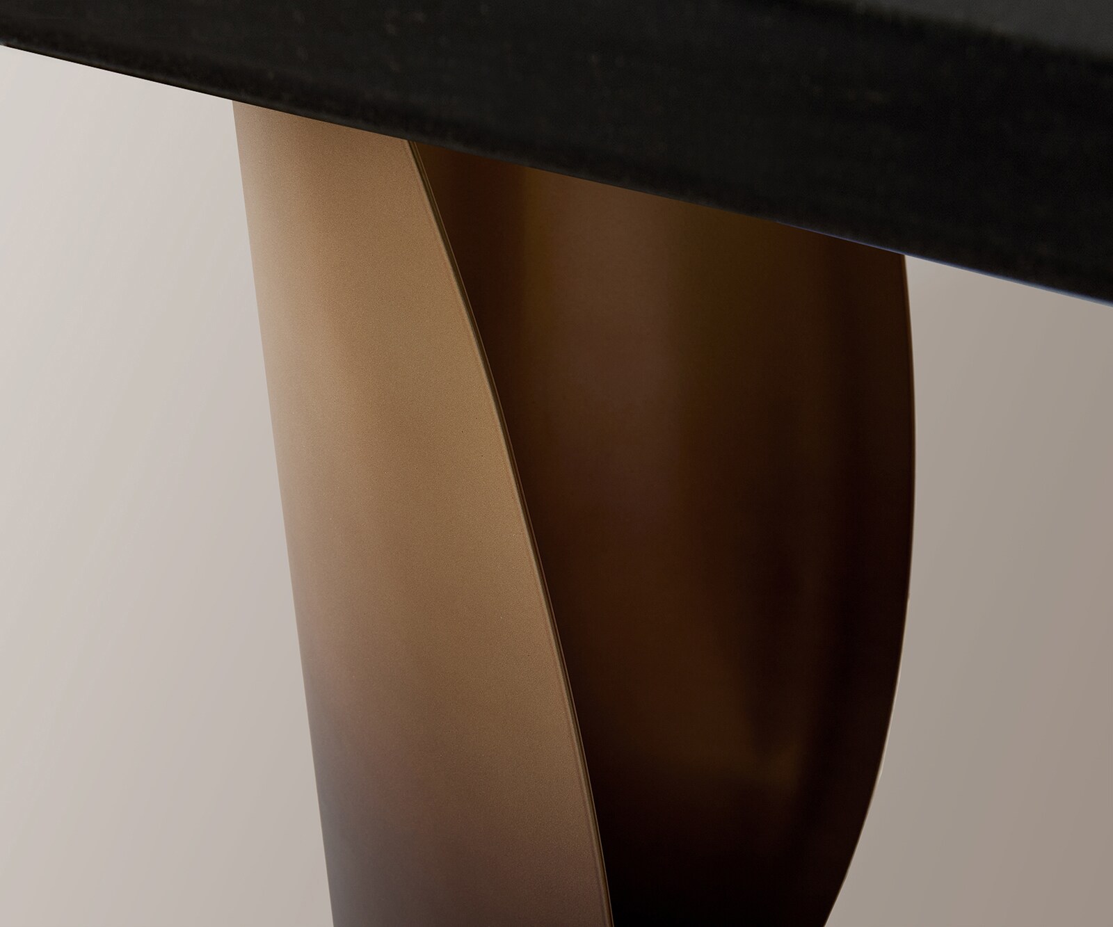 Konsolentisch Solena 135x40 cm Marmor Schwarz Silber Metall Gold Ombre 4