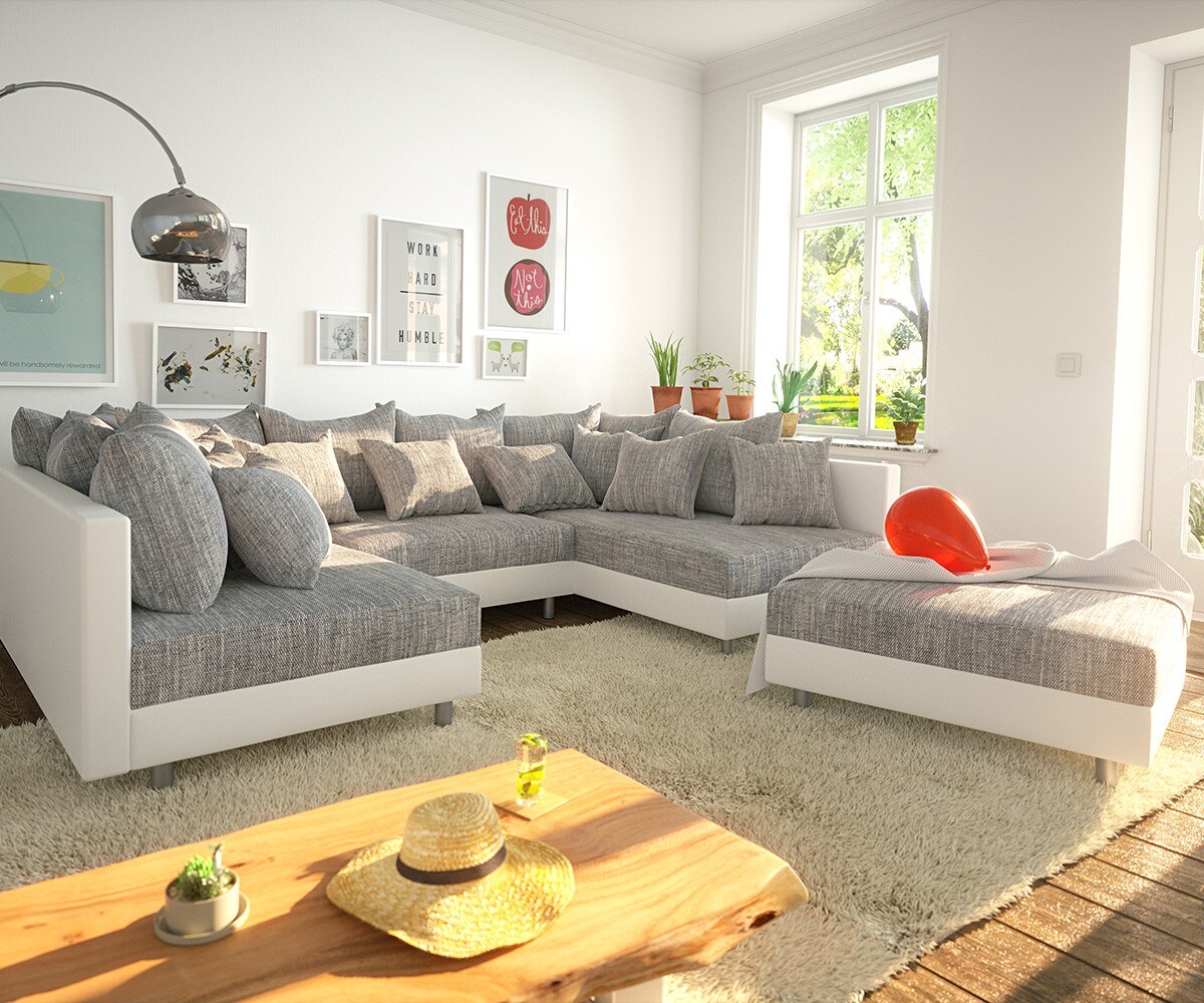 Couch Clovis Wohnlandschaft Modulsofa Design Sofa 4