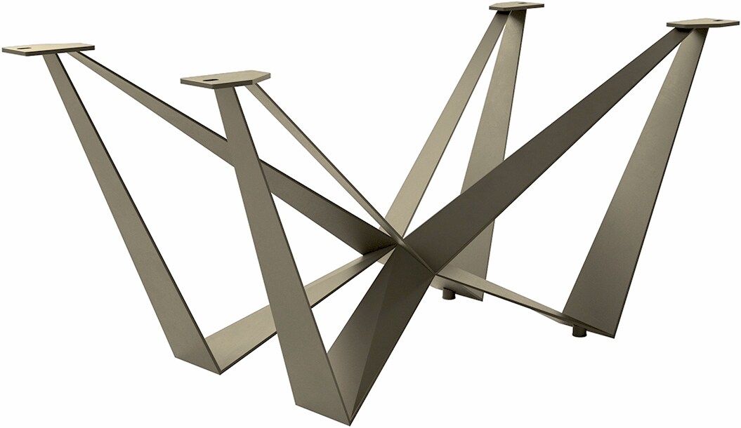 Tischgestell Spider Metall Effektfinish Titan für Ausziehtische von 180-300 cm