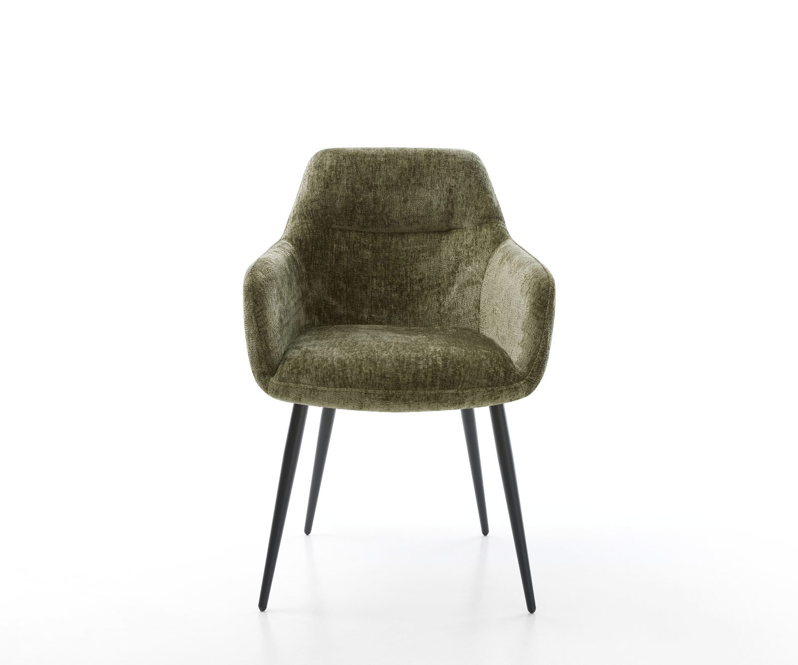Esszimmerstuhl Pejo-Flex Chenille Olive 4-Fuß konisch Schwarz Taschenfederkern 1 Esszimmerstuhl Pejo-Flex Chenille Olive 4-Fuß konisch Schwarz Taschenfederkern 1