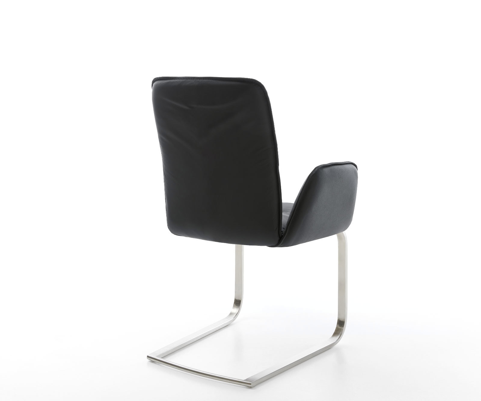 Freischwinger Vinja-Flex Echt-Leder Schwarz Freischwinger flach Edelstahl 4 Freischwinger Vinja-Flex Echt-Leder Schwarz Freischwinger flach Edelstahl 4