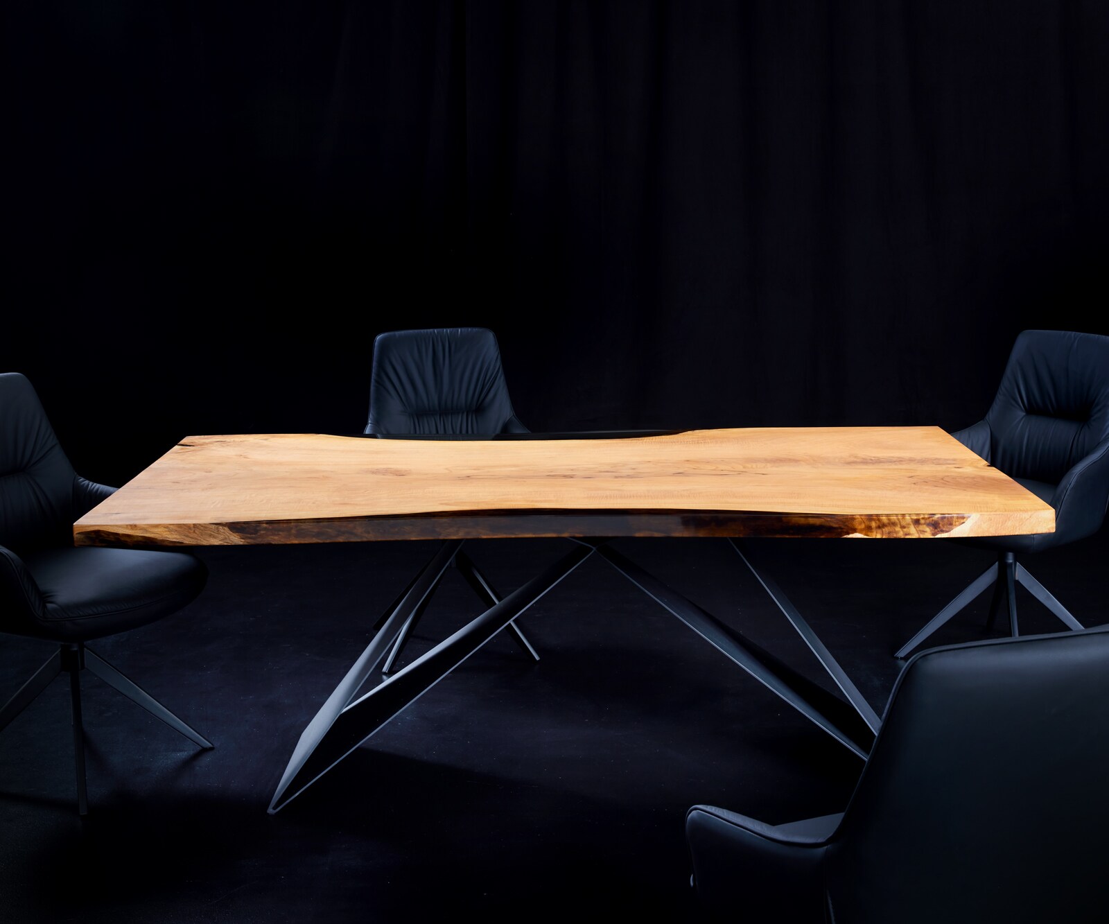 Tischplatte Esche Natur 210 cm Epoxid Unikat Nr. 34717 6