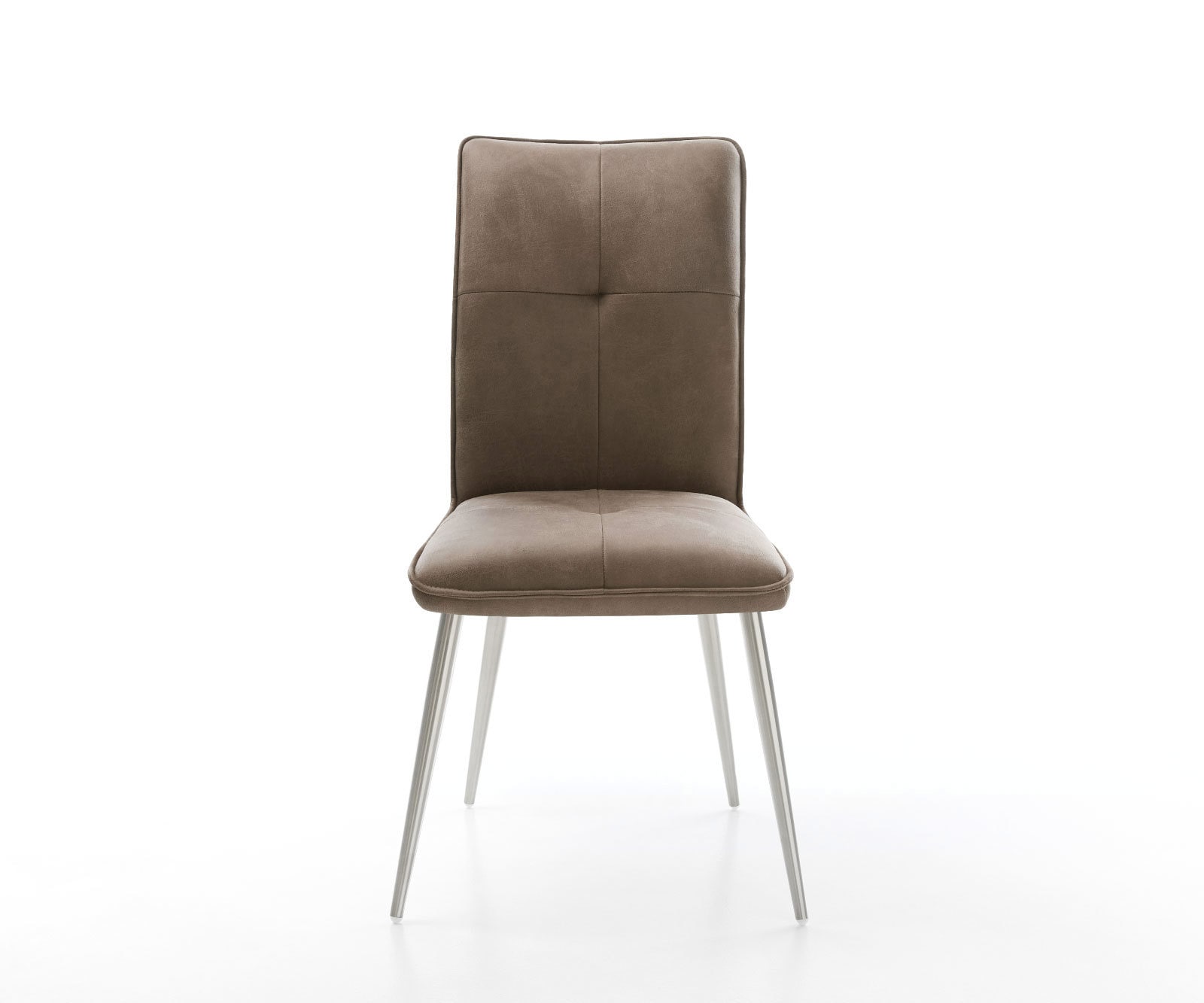 Esszimmerstuhl Maddy-Flex Mikrofaser Taupe Vintage 4-Fuß konisch Edelstahl 1 Esszimmerstuhl Maddy-Flex Mikrofaser Taupe Vintage 4-Fuß konisch Edelstahl 1