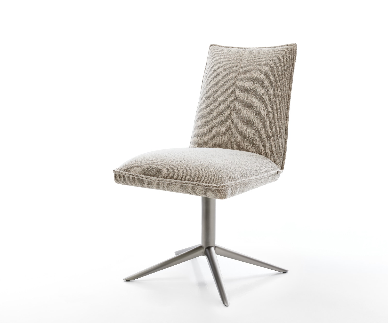Drehstuhl Lelio-Flex Webstoff Soft Beige Fußkreuz Graphit 360° drehbar Wippfunktion Taschenfederkern