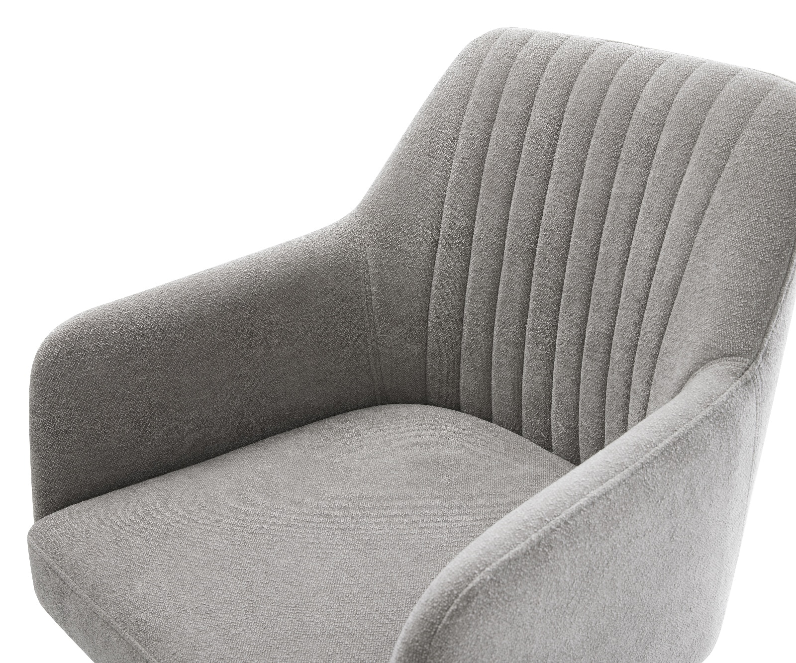 Freischwinger Greg-Flex Strukturstoff Soft Grau Freischwinger flach Weiß Taschenfederkern 4