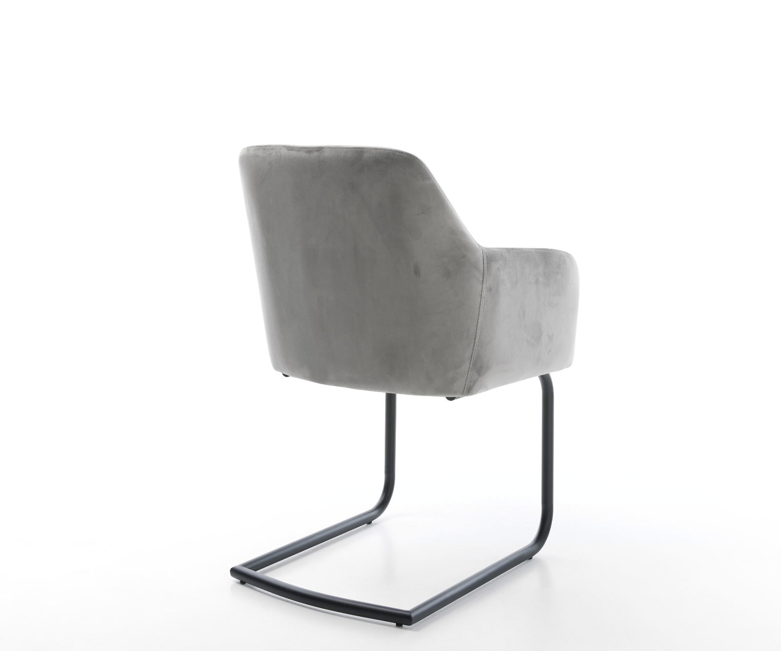 Freischwinger Greg-Flex Samt Grau Freischwinger rund Schwarz Taschenfederkern 4 Freischwinger Greg-Flex Samt Grau Freischwinger rund Schwarz Taschenfederkern 4