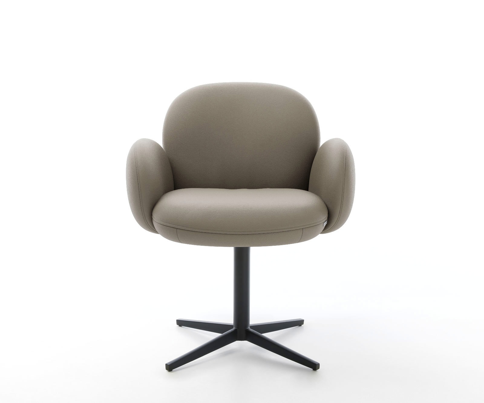 Drehstuhl Nube-Flex mit Armlehnen Echt-Leder Schlamm Fußkreuz Schwarz 360° drehbar Taschenfederkern 1 Drehstuhl Nube-Flex mit Armlehnen Echt-Leder Schlamm Fußkreuz Schwarz 360° drehbar Taschenfederkern 1