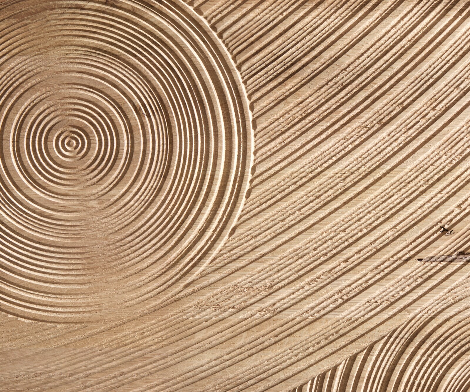 Sideboard Ashara 200 cm Eiche Natur 3D Effekt 4 Türen Winkelfuß Edelstahl gebürstet 1