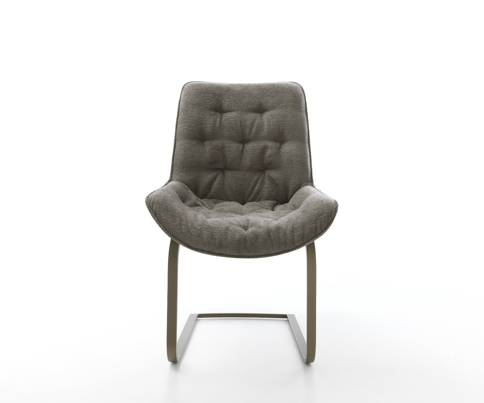 Freischwinger Taimi-Flex Bouclé Soft Schlamm Freischwinger flach Effektfinish Titan 2