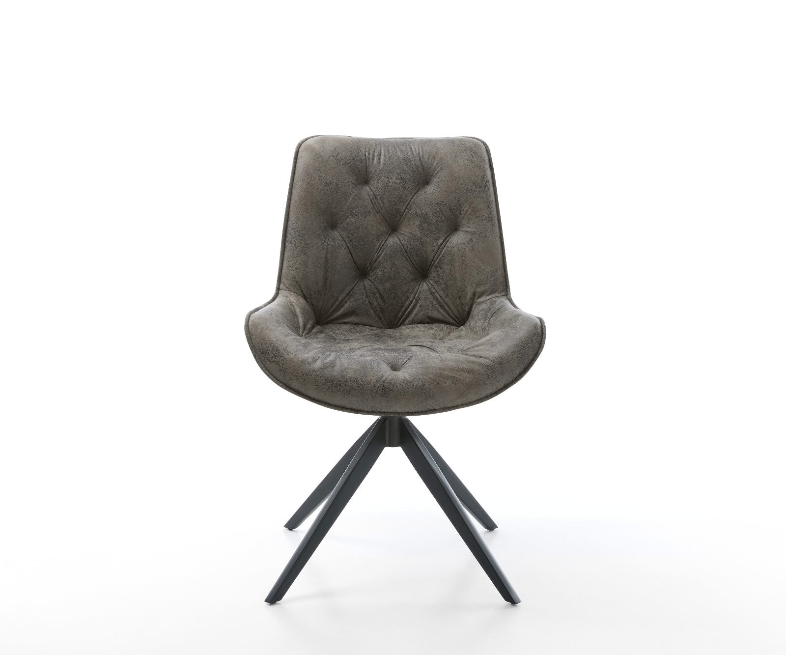 Drehstuhl Taimi-Flex Mikrofaser Grau Antik Kreuzgestell breit Schwarz 360° drehbar Wippfunktion 1 Drehstuhl Taimi-Flex Mikrofaser Grau Antik Kreuzgestell breit Schwarz 360° drehbar Wippfunktion 1