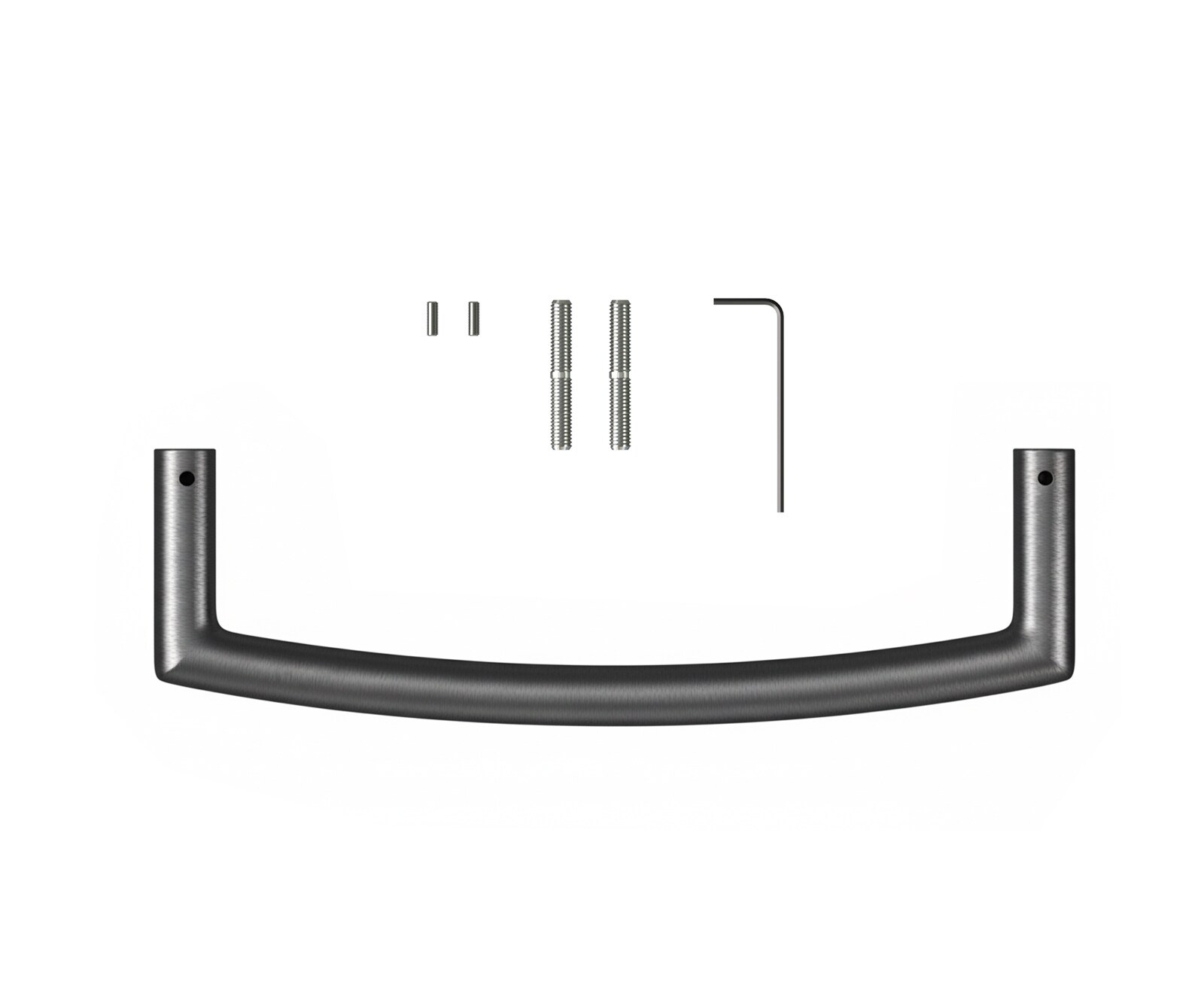 Barstuhlgriff Flex-Flach Edelstahl Graphit 1