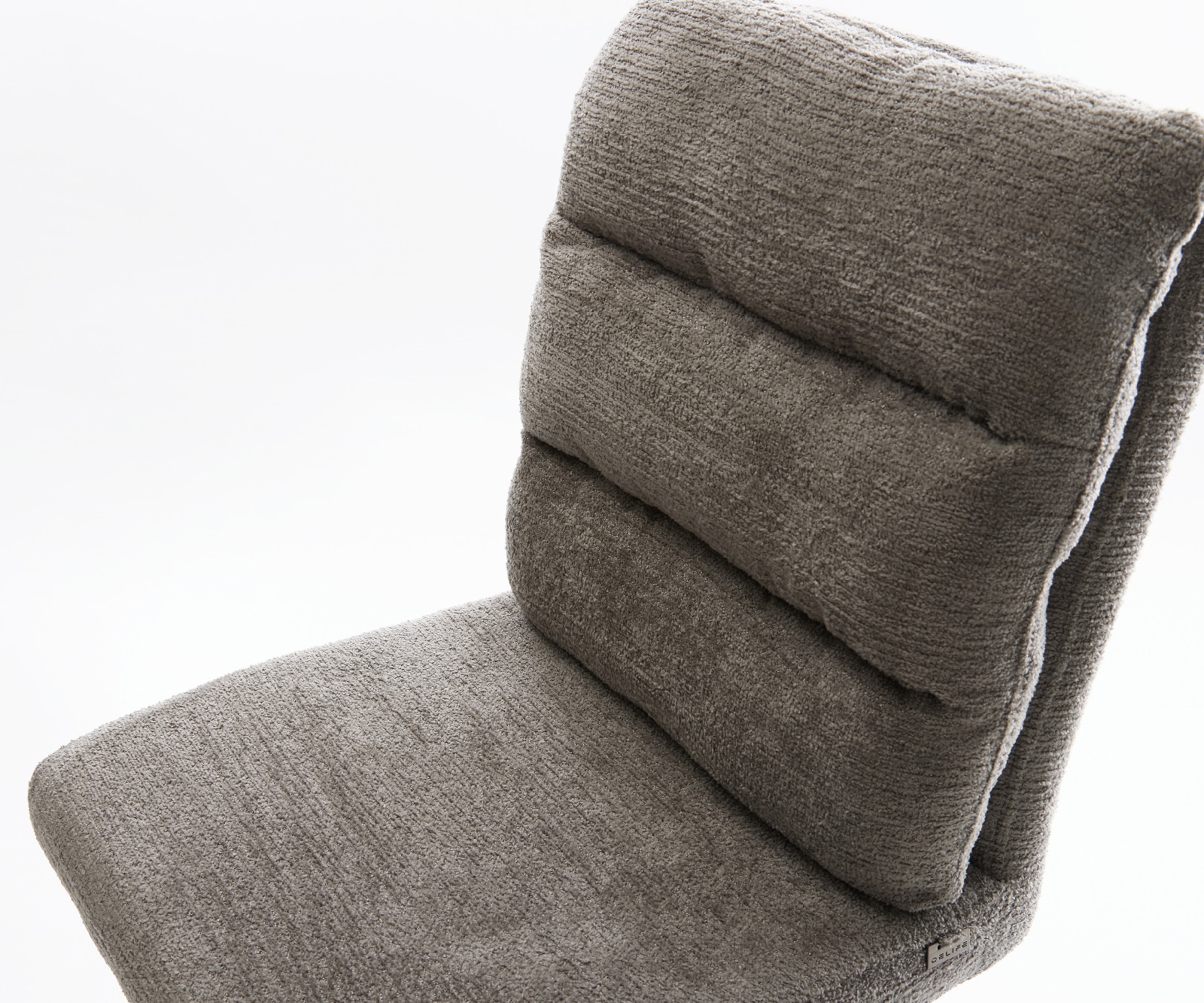 Barstuhl Pela-Flex Bouclé Soft Schlamm Drehfuß höhenverstellbar Metall Schwarz 3