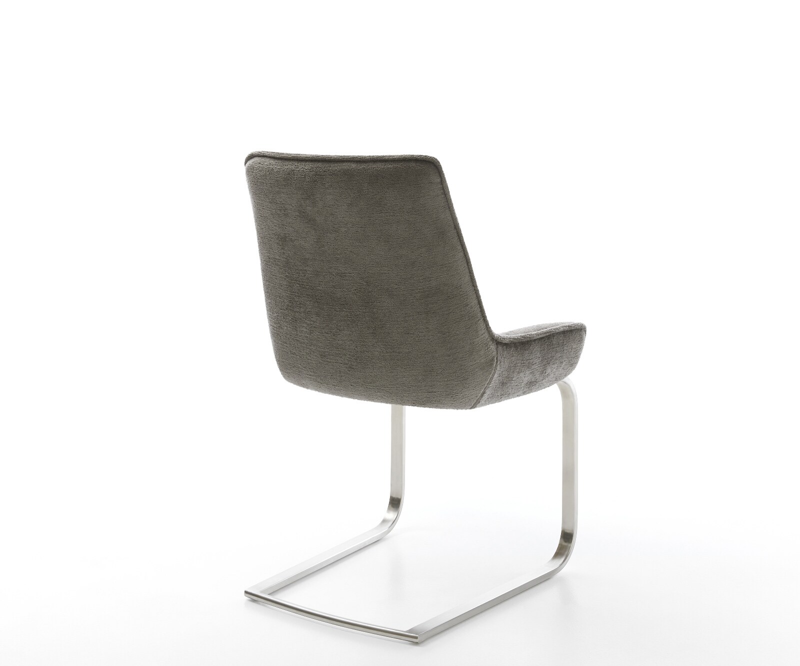 Freischwinger Taimi-Flex Bouclé Soft Schlamm Freischwinger flach Edelstahl 4
