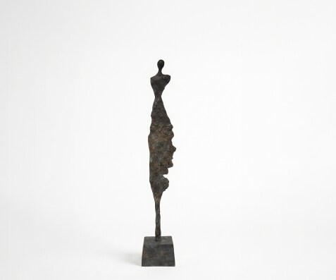 Figur Serina B14 x T14 x H85 cm Aluminium Umbra Antica Handgemacht
