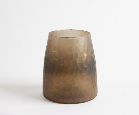 Vase Facetta B19 x T19 x H22 cm Glas Aurum Handgemacht