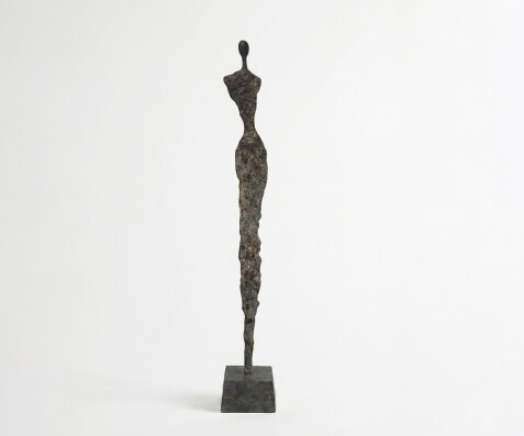 Figur Valeria B15 x T15 x H102 cm Aluminium Umbra Antica Handgemacht